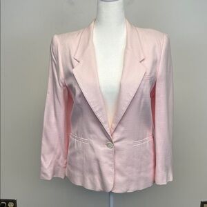 Evan Picone Petites Light Pink Blazer Size 14